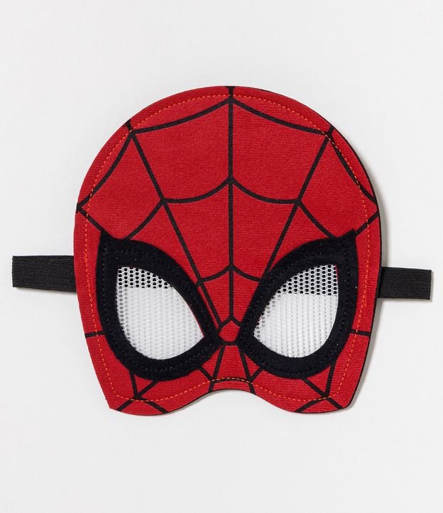 Remera Disfraz Infantil Estampado Spider-Man con Máscara Interactiva - Talle 3 a 10 años Rojo 4