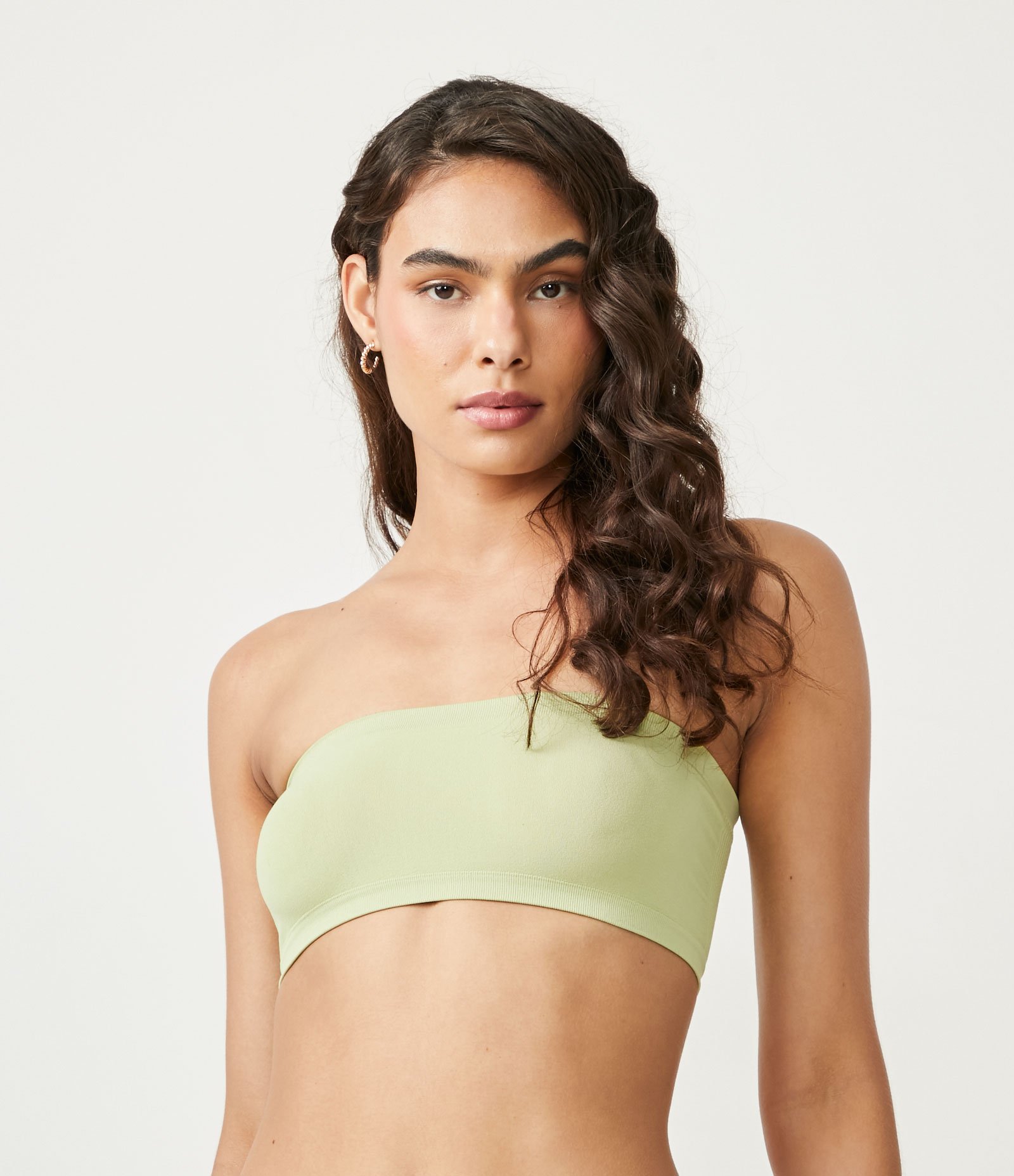 Sutiã Sem Alça em Microfibra sem Bojo e Aro Trifil Verde Médio 1