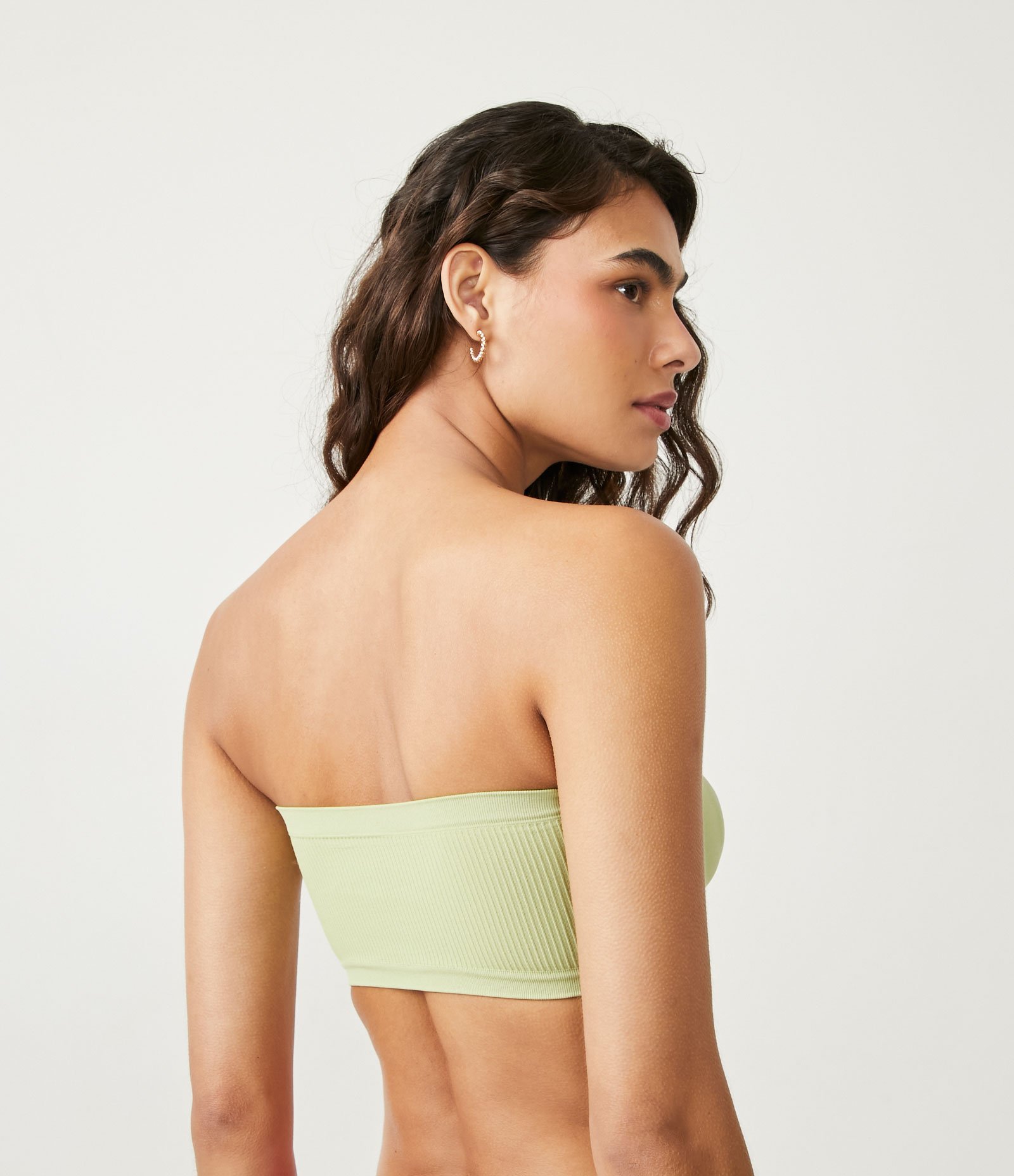 Sutiã Sem Alça em Microfibra sem Bojo e Aro Trifil Verde Médio 2