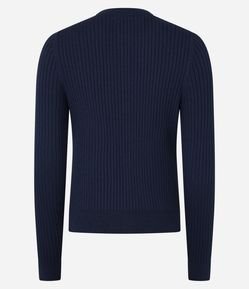 Cardigan Curto em Tricô com Textura Canelada