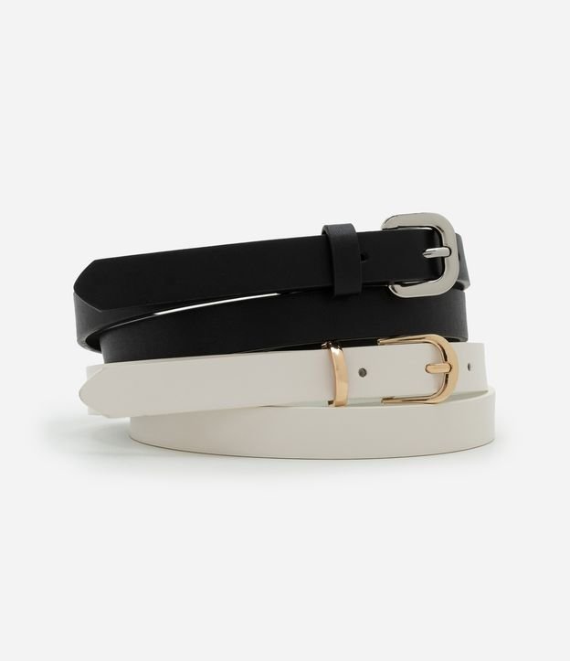 Cor: Off White/Preto | Tamanho: 80cm