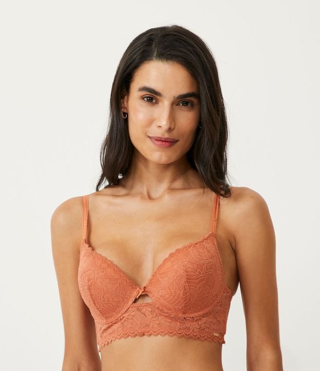 Sutiã Alongado em Renda sem Bojo