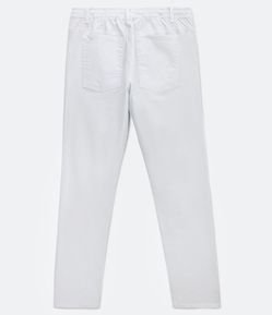 Calça Comfort em Sarja com Cordão e Bolsos