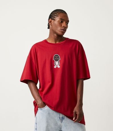 Camiseta em Meia Malha com Estampa de Michigan Menor preço em Camiseta em Meia Malha com Estampa de Michigan