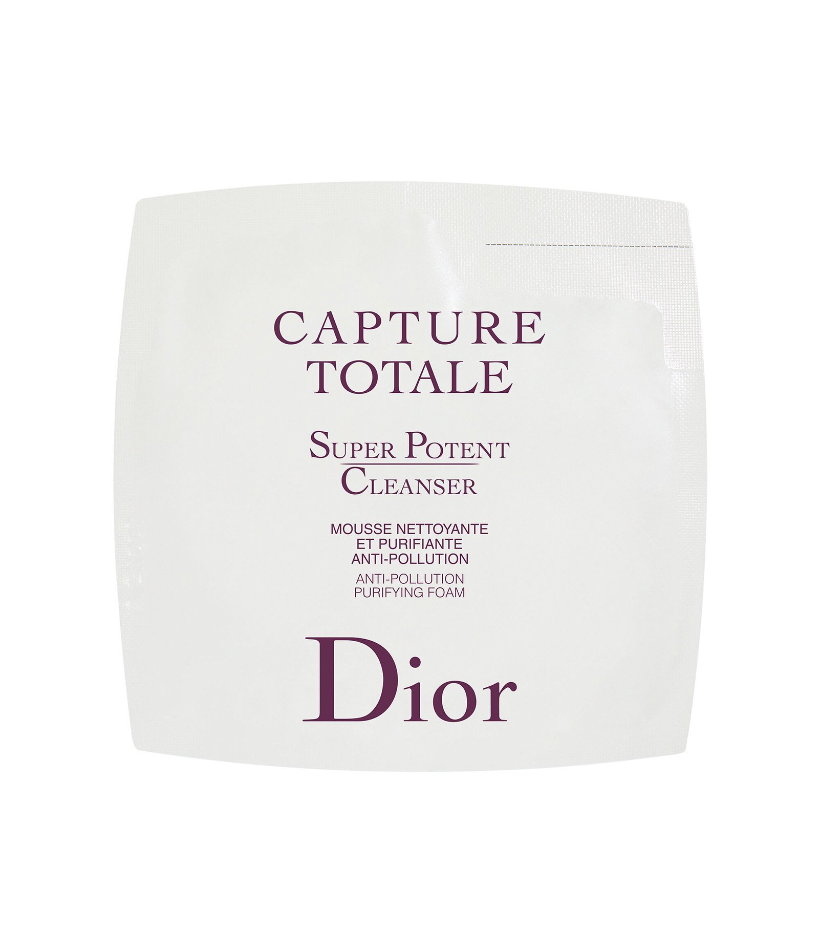 Brinde Amostra Gel de Limpeza facial Dior Capture Totale Super Potent Cleanser 3g 1
