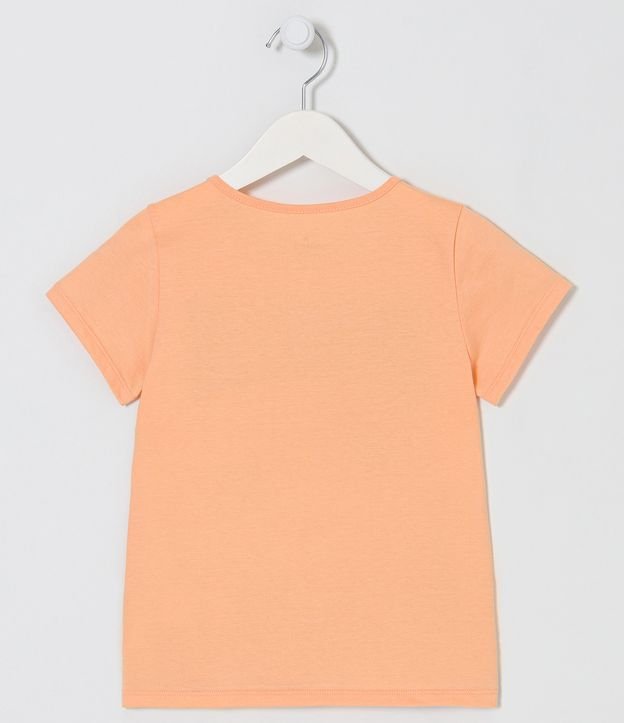 Blusa Infantil Dip Dye con Estampado Brooklin y Perrito - Talle 5 a 14 años Naranja 2