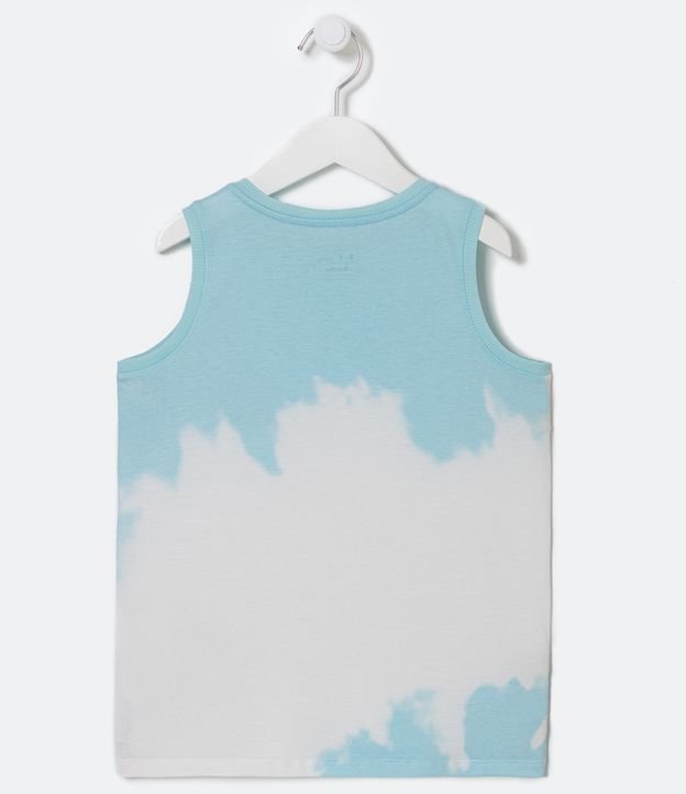 Musculosa Infantil Tie Dye Estampado de Tabla - Talle 5 a 14 años Blanco 2