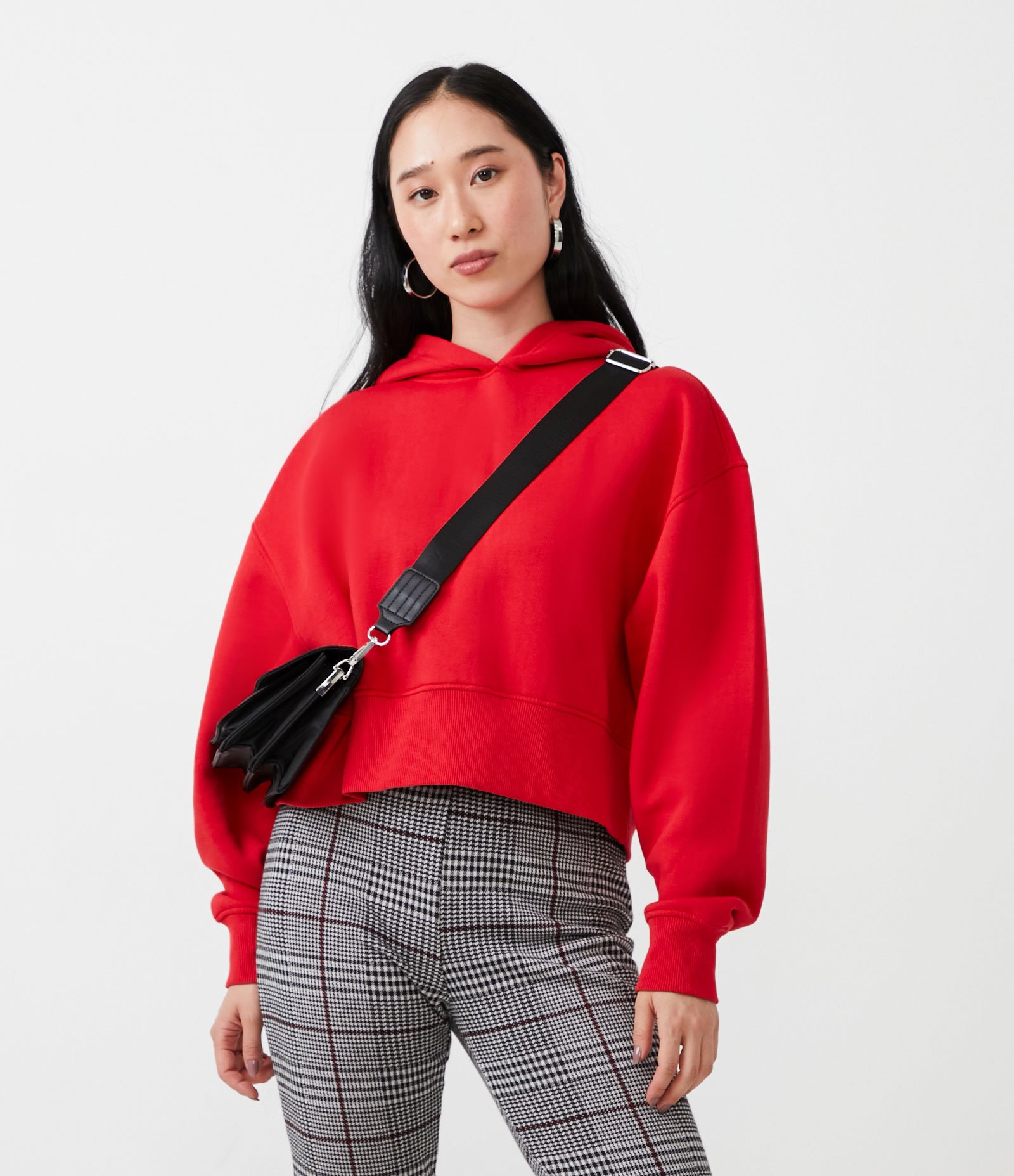 Blusão em Moletom com Gola Capuz e Punho Ajustado 1