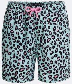 Bermuda Paper Touch em Algodão com Estampado animal Print Onça
