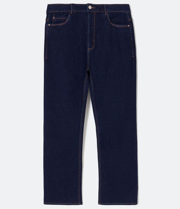 Calça Reta em Jeans Curve & Plus Size Azul 7