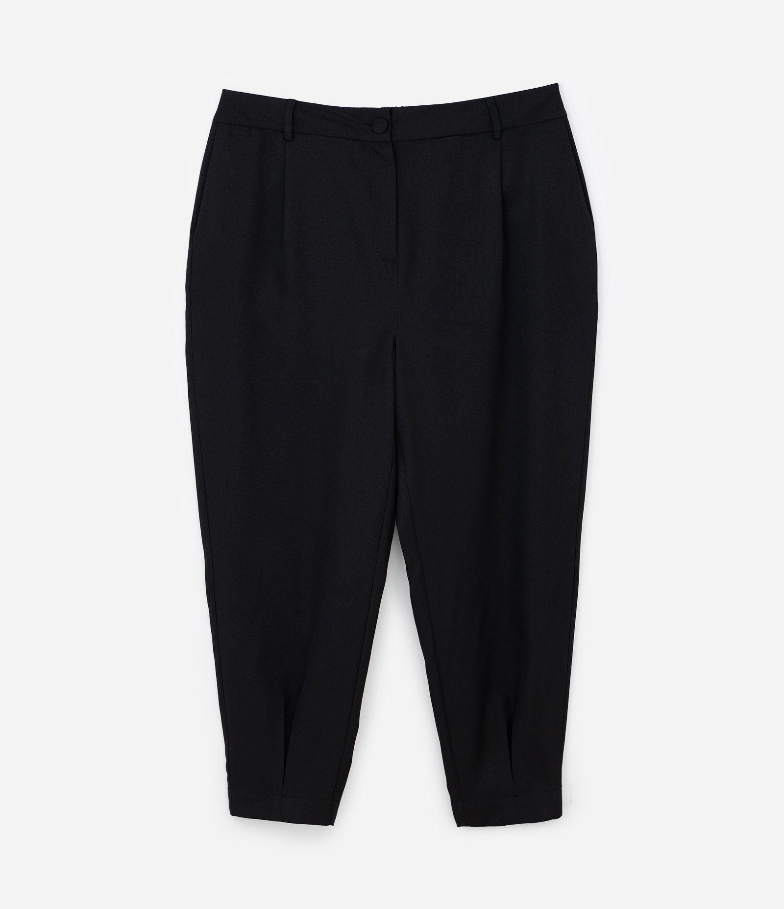 Calça Cenoura Alfaiatada com Cintura Alta Curve & Plus Size Preto 5