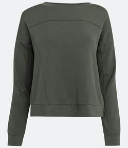 Blusão Esportivo em Modal com Recortes