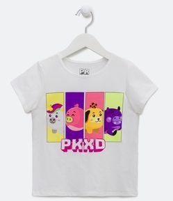 Camiseta Infantil  Estampa Bichinhos PK XD - Tam  5 a 14 Anos