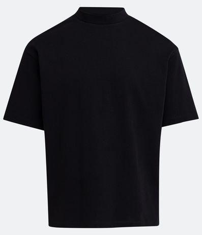 Camiseta Boxy em Algodão com Gola Média e Manga Curta Menor preço em Camiseta Boxy em Algodão com Gola Média e Manga Curta