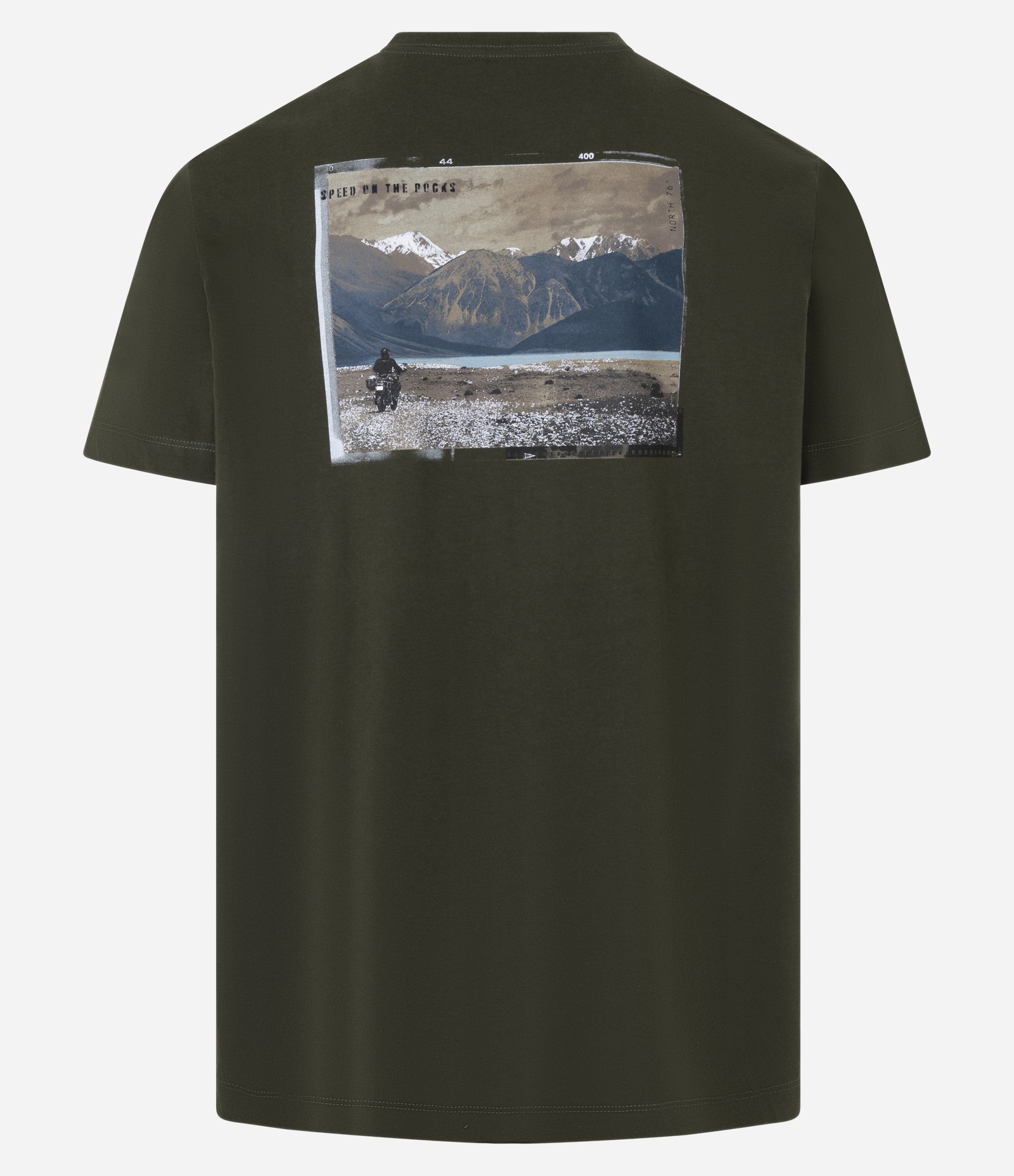 Camiseta Comfort em Algodão com Estampa Speed On The Rocks Verde 6