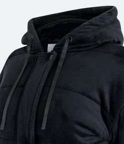 Jaqueta Puffer Esportiva com Capuz