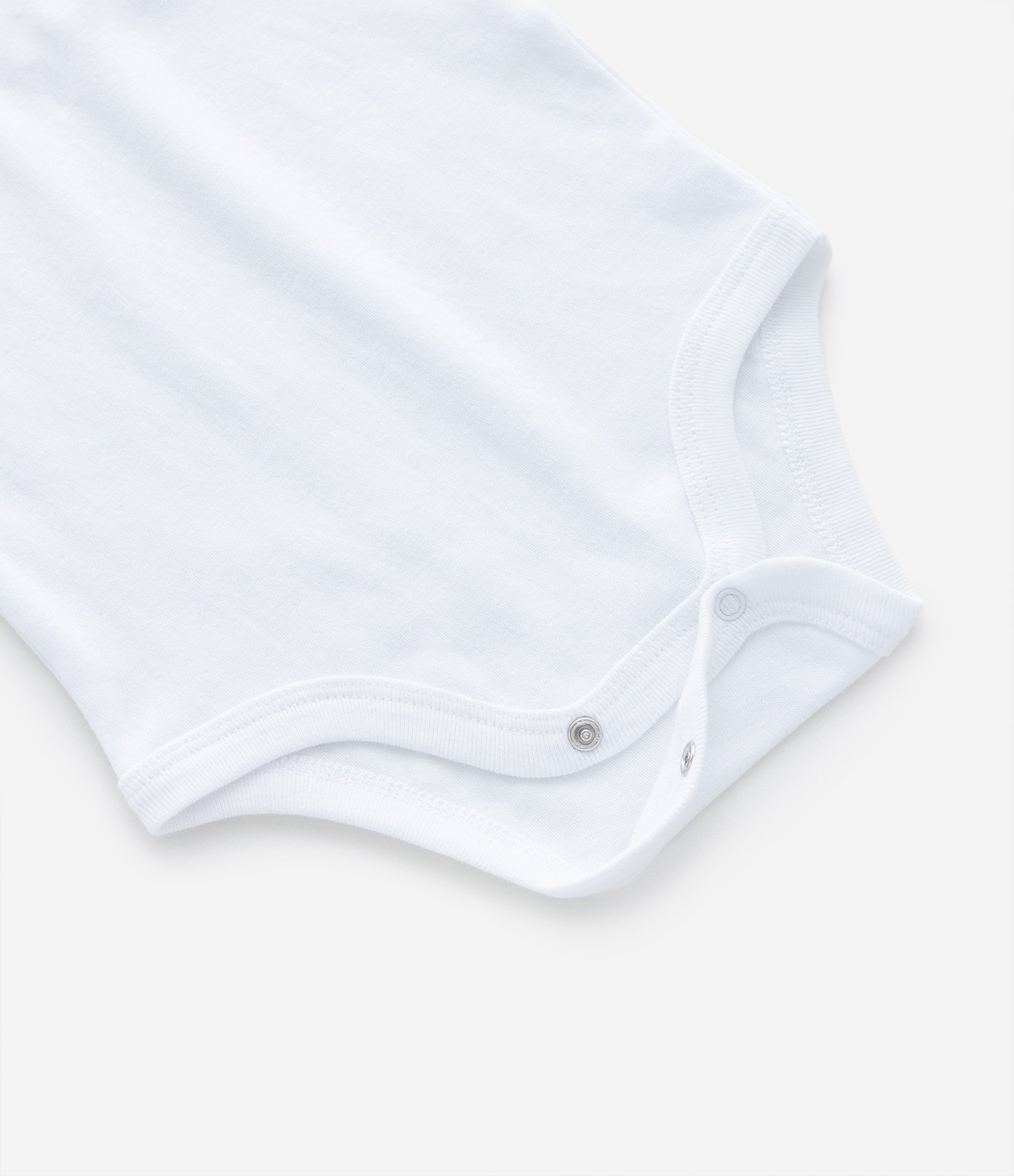 Body Infantil em Suedine com Bordado de Flor na Gola Boneca - Tam RN a 24 meses Branco Neve 6