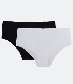 Kit 02 Calcinhas Boyshort em Microfibra com Corte a Laser Trifil