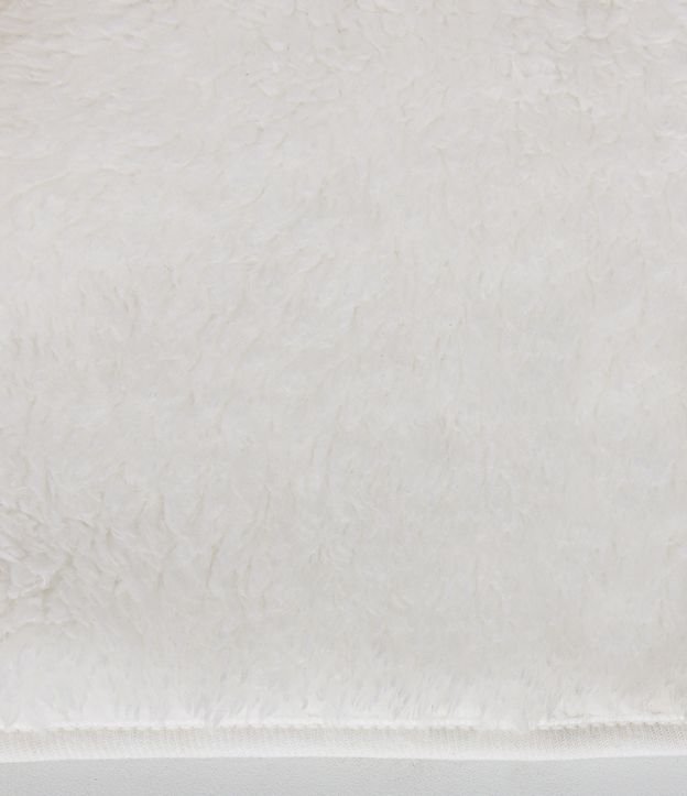 Jaqueta Infantil em Fleece com Capuz e Orelhinhas - Tam 0 a 18 meses Branco 4