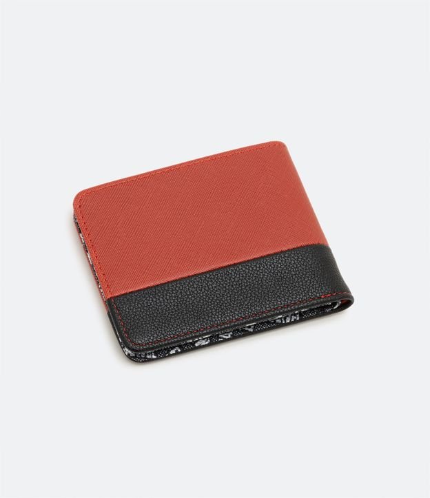 Billetera Plegable con Estampado Marvel y Caja de Metal Rojo 3