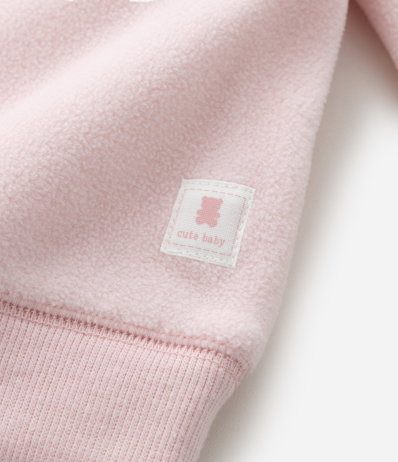 Blusão Fechado Infantil com Botões no Ombro e Etiqueta Aplicada - Tam RN a 18 meses Rosa 8