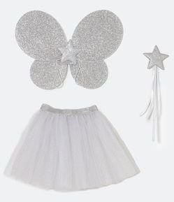 Kit Infantil Fada Brilhosa com Varinha