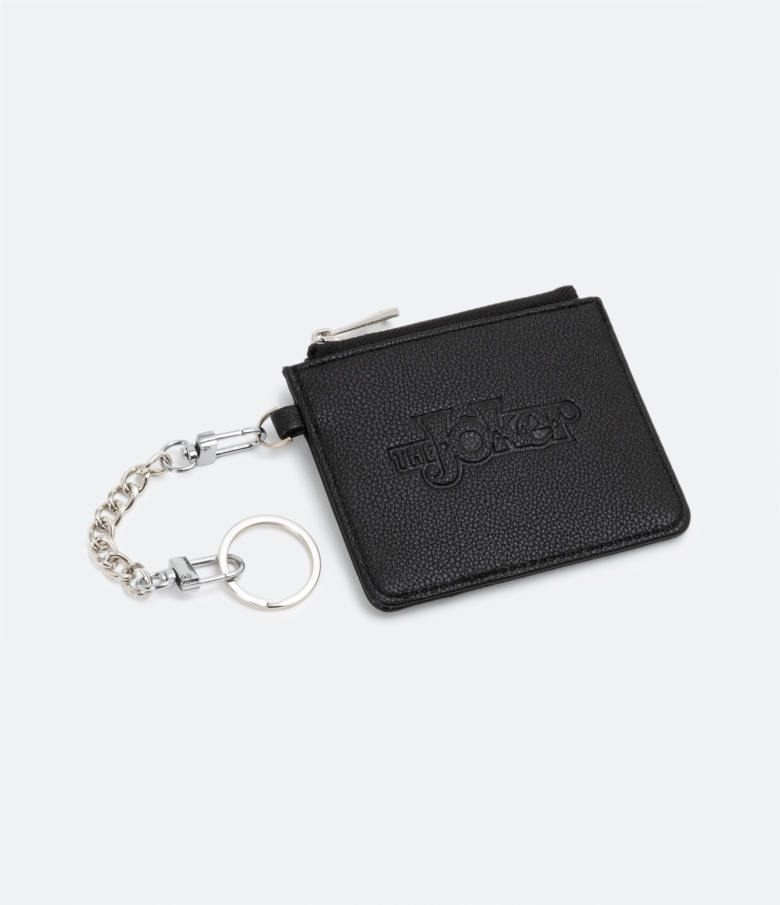 Carteira em Pu com Estampa The Joker Correntinha e Box de Metal Preto 1