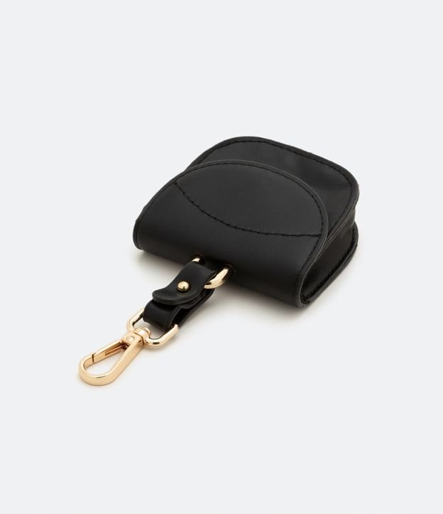 Llavero Porta Auriculares Negro 4