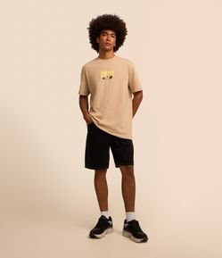 Bermuda Reta Loose em Jeans Loose Over Dyed