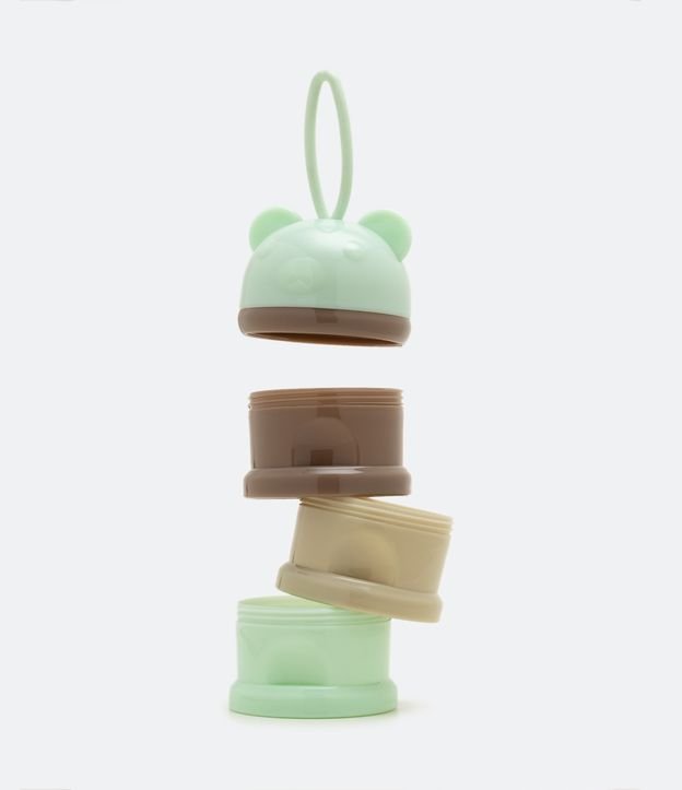 Tarro Plástico con 3 Pisos Empotrados Baby Rabbit Capacidad 60ml Cada Beige/Marrón/Verde 3