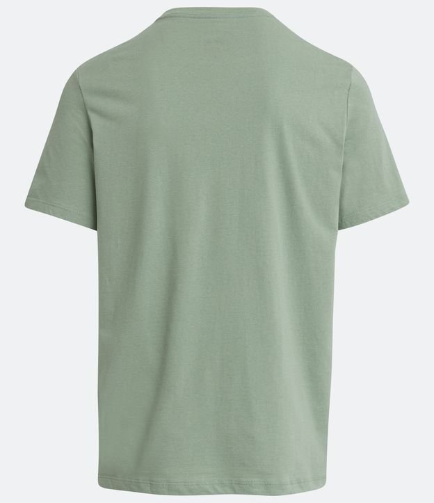 Camiseta em Meia Malha com Estampa do Mickey de Skate Verde 6