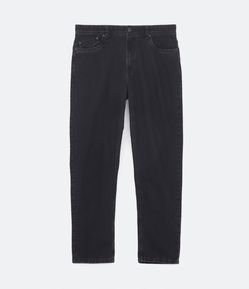 Calça Loose Jeans com Bolsos