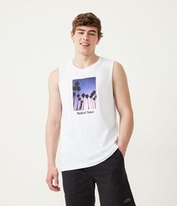 Camiseta Regatar em Algodão com Estampa Photoprint