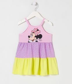 Vestido Marias Infantil Estampado Minnie - Talle 1 a 6 años