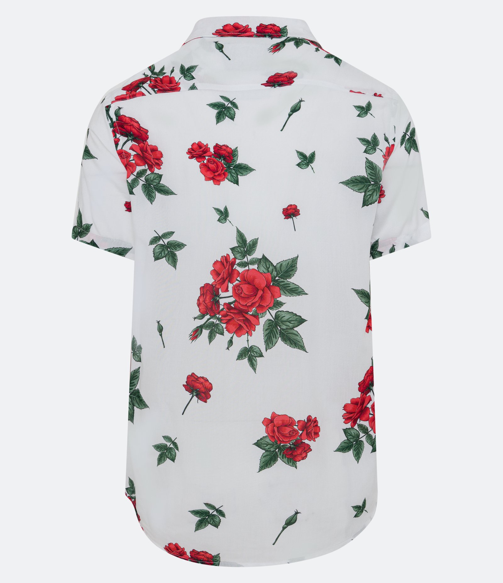 Camisa Regular em Viscose com Estampa Floral de Rosas Snow White 6