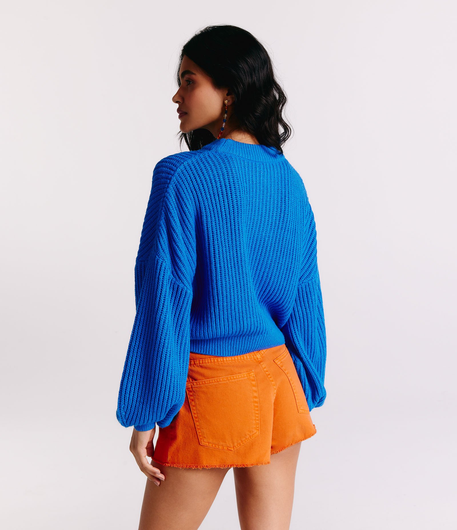 Suéter em Tricô Texturizado com Punho Ajustado 2