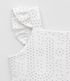 Imagem miniatura do produto Vestido Musculosa Infantil con Textura Broderie - Talle 1 a 5 años Blanco 3