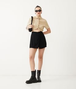 Short Saia Alfaiataria com Transpasse V