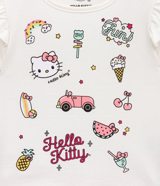 Conjunto Infantil en Cotton Estampado Hello Kitty - Talle 2 a 6 años Rosado 2