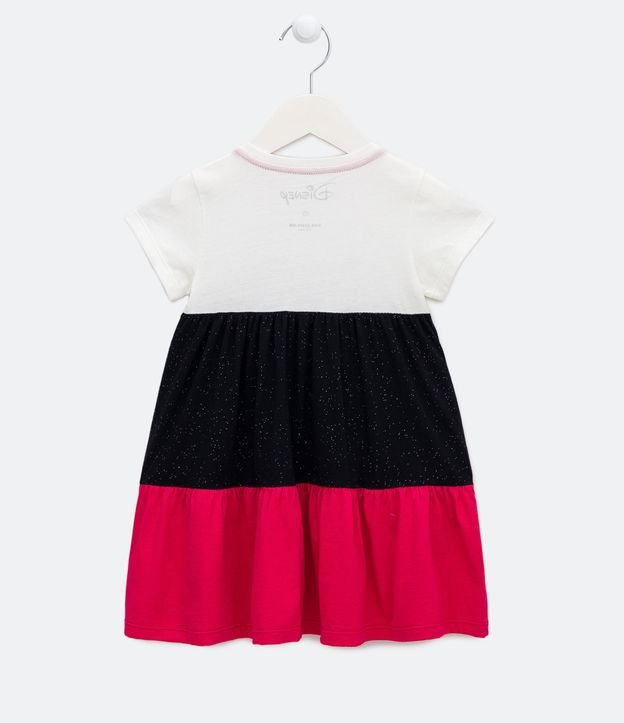 Vestido Marias Infantil en Bloque de Color con Orejitas Minnie - Talle 1 a 6 años Negro 2