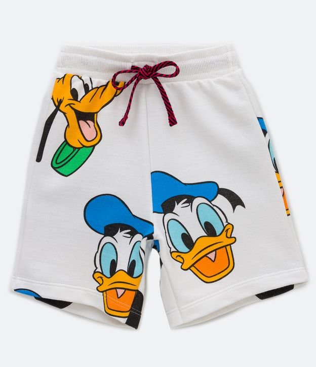 Conjunto Infantil Estampado Mickey y Amigos - Talle - 1 al 5 años Blanco 3