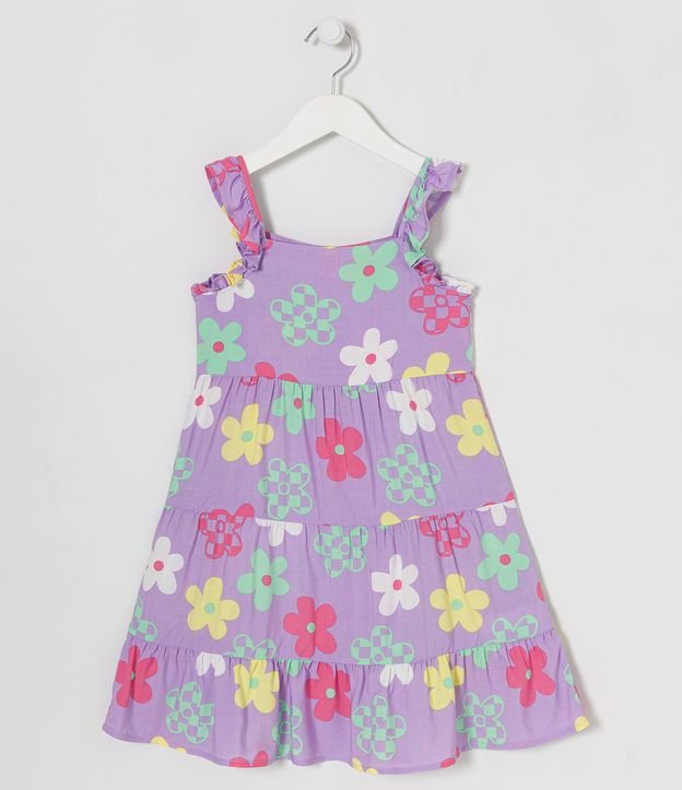 Vestido Marias Infantil com Estampa Florzinhas Coloridas - Tam 5 a 14 Anos