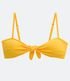 Imagem miniatura do produto Bikini Top con Nudo Frontal y Tirantes Ajustable Amarillo 5