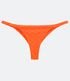 Imagem miniatura do produto Bikini Bombacha Colaless en Poliamida con Estampado Cuadrillé Texturizada Naranja 5