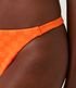 Imagem miniatura do produto Bikini Bombacha Colaless en Poliamida con Estampado Cuadrillé Texturizada Naranja 4