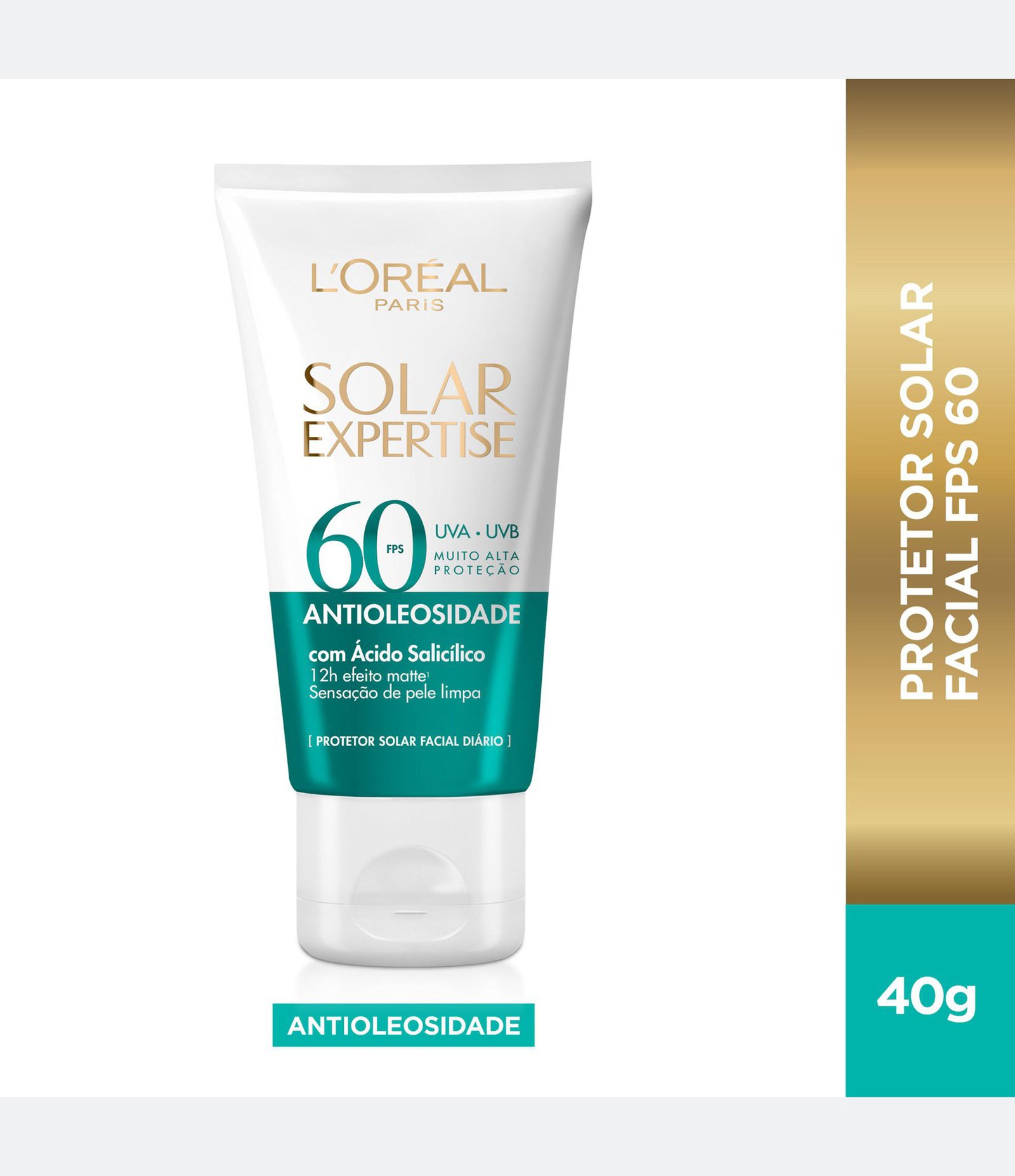 Protetor Solar Facial Expertise Antioleosidade FPS60 40G 40g 1