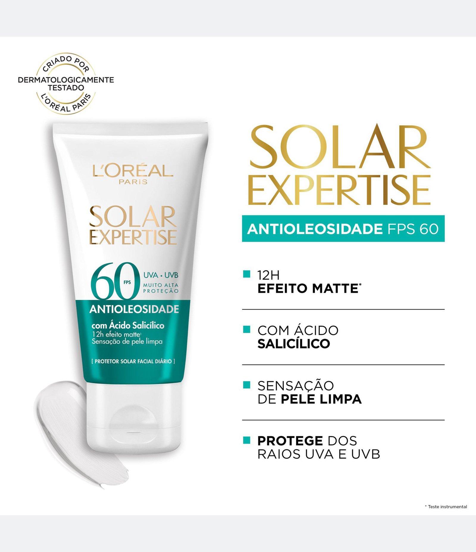 Protetor Solar Facial Expertise Antioleosidade FPS60 40G 40g 2