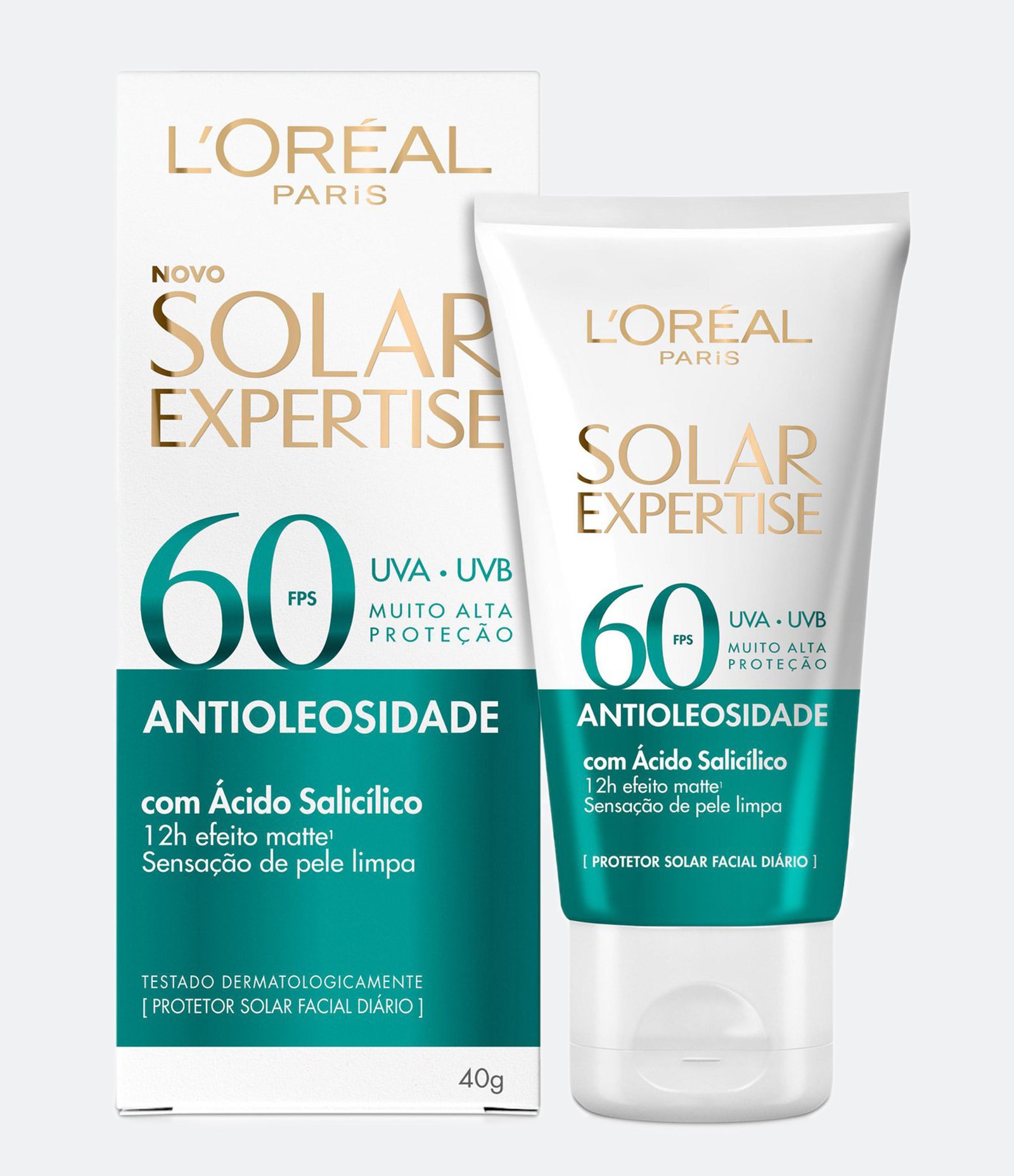 Protetor Solar Facial Expertise Antioleosidade FPS60 40G 40g 3