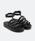 Imagem miniatura do produto Sandália Plana Sport Sandal con Tiras Puffas Negro 5