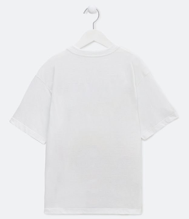 Remera Oversized Infantil Estampado Naruto - Talle 5 a 14 años Blanco 2